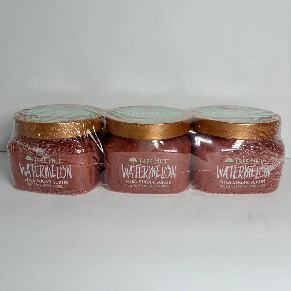 Tree Hut Watermelon Shea Sugar Body Scrub,‎ 18 Oz, Pack of 3